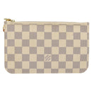 LOUIS VUITTON Damier Azur Neverfull PM Pouch Accessory Pouch LV Auth BA2020-2