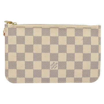 LOUIS VUITTON Damier Azur Neverfull PM Pouch Accessory Pouch LV Auth BA2020 - 0