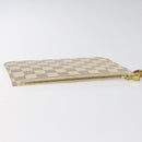 LOUIS VUITTON Damier Azur Neverfull PM Pouch Accessory Pouch LV Auth BA2020-6