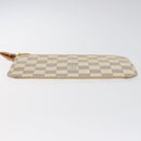 LOUIS VUITTON Damier Azur Neverfull PM Pouch Accessory Pouch LV Auth BA2020-7