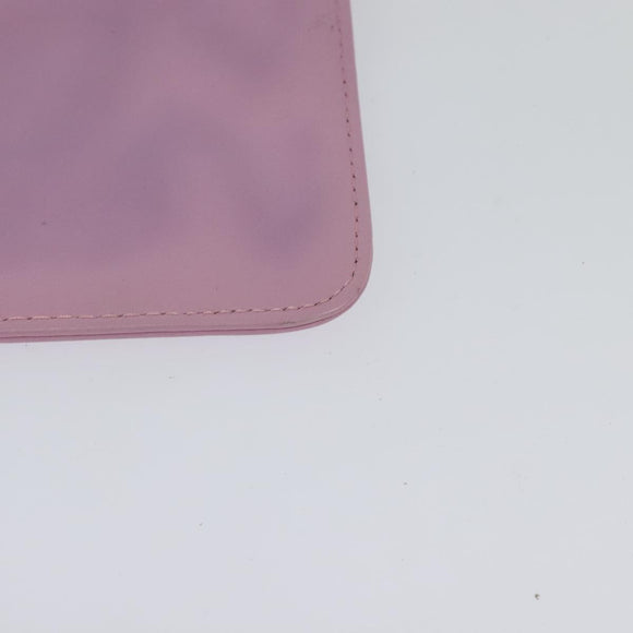 CHANEL Pouch Leather Pink CC Auth BA2026