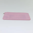 CHANEL Pouch Leather Pink CC Auth BA2026-7