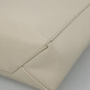 CELINE Hand Bag Leather 2way White Auth BA203-15