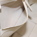 CELINE Hand Bag Leather 2way White Auth BA203-22