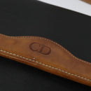 Christian Dior Shoulder Bag Leather Black Gold Auth BA2030-10