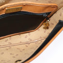 Christian Dior Shoulder Bag Leather Black Gold Auth BA2030-18