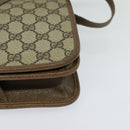 GUCCI GG Supreme Shoulder Bag PVC Beige Gold Auth BA2037-15