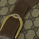 GUCCI GG Supreme Shoulder Bag PVC Beige Gold Auth BA2037-18