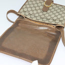 GUCCI GG Supreme Shoulder Bag PVC Beige Gold Auth BA2037-9