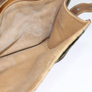 GUCCI GG Supreme Shoulder Bag PVC Beige Gold Auth BA2037-20