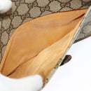 GUCCI GG Supreme Shoulder Bag PVC Beige Gold Auth BA2037-22