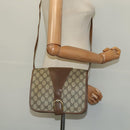 GUCCI GG Supreme Shoulder Bag PVC Beige Gold Auth BA2037-23