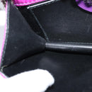 CELINE Chain Shoulder Bag Nylon Purple Auth BA204-20