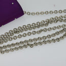 CELINE Chain Shoulder Bag Nylon Purple Auth BA204-7