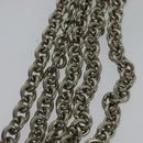 CELINE Chain Shoulder Bag Nylon Purple Auth BA204-8