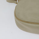 CELINE Shoulder Bag Leather Gold Beige Auth BA2040-15