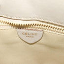 CELINE Shoulder Bag Leather Gold Beige Auth BA2040-18