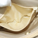 CELINE Shoulder Bag Leather Gold Beige Auth BA2040-11