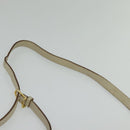 CELINE Shoulder Bag Leather Gold Beige Auth BA2040-8