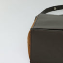 BURBERRY Shoulder Bag Leather Brown Silver Auth BA2042-14