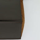 BURBERRY Shoulder Bag Leather Brown Silver Auth BA2042-15