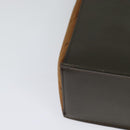 BURBERRY Shoulder Bag Leather Brown Silver Auth BA2042-16