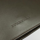 BURBERRY Shoulder Bag Leather Brown Silver Auth BA2042-17