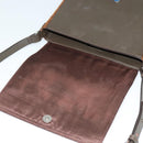 BURBERRY Shoulder Bag Leather Brown Silver Auth BA2042-10