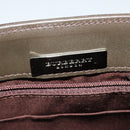 BURBERRY Shoulder Bag Leather Brown Silver Auth BA2042-11