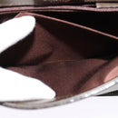 BURBERRY Shoulder Bag Leather Brown Silver Auth BA2042-21