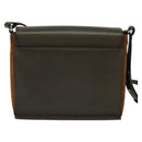 BURBERRY Shoulder Bag Leather Brown Silver Auth BA2042-2
