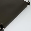 BURBERRY Shoulder Bag Leather Brown Silver Auth BA2042-6