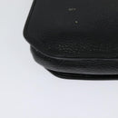 Christian Dior Shoulder Bag Leather Black Gold Auth BA2043-15