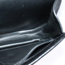 Christian Dior Shoulder Bag Leather Black Gold Auth BA2043-19