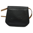 Christian Dior Shoulder Bag Leather Black Gold Auth BA2043-2