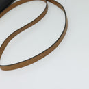 Christian Dior Shoulder Bag Leather Black Gold Auth BA2043-7