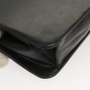 Christian Dior Chain Shoulder Bag Leather Black Gold Auth BA2045-16