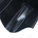 Christian Dior Chain Shoulder Bag Leather Black Gold Auth BA2045-11