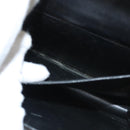 Christian Dior Chain Shoulder Bag Leather Black Gold Auth BA2045-12