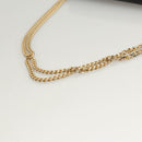 Christian Dior Chain Shoulder Bag Leather Black Gold Auth BA2045-7