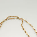 Christian Dior Chain Shoulder Bag Leather Black Gold Auth BA2045-14