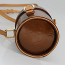 LOUIS VUITTON Vernis Astor Place Shoulder Bag Bronze M91101 LV Auth BA2050-11