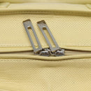 LOEWE Anagram Hand Bag Leather Light Yellow Silver Auth BA2054-18