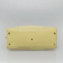 LOEWE Anagram Hand Bag Leather Light Yellow Silver Auth BA2054-5