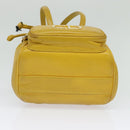 Christian Dior Backpack Leather Gold Yellow Auth BA2068-5