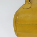 Christian Dior Backpack Leather Gold Yellow Auth BA2068-16