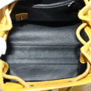 Christian Dior Backpack Leather Gold Yellow Auth BA2068-11