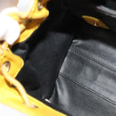 Christian Dior Backpack Leather Gold Yellow Auth BA2068-20