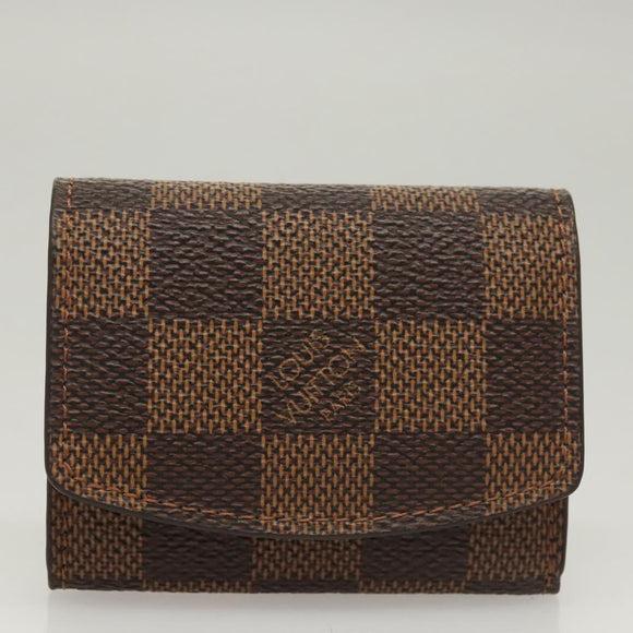 LOUIS VUITTON Damier Ebene Cuffs Cuff Case M64681 LV Auth BA2081V