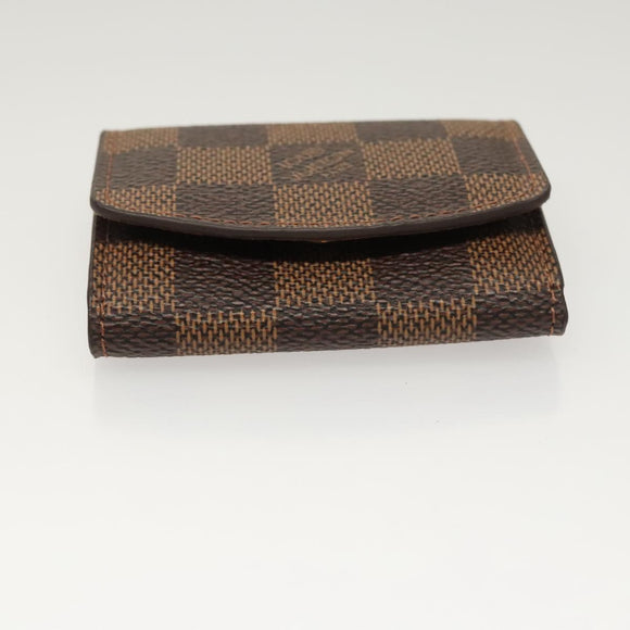 LOUIS VUITTON Damier Ebene Cuffs Cuff Case M64681 LV Auth BA2081V